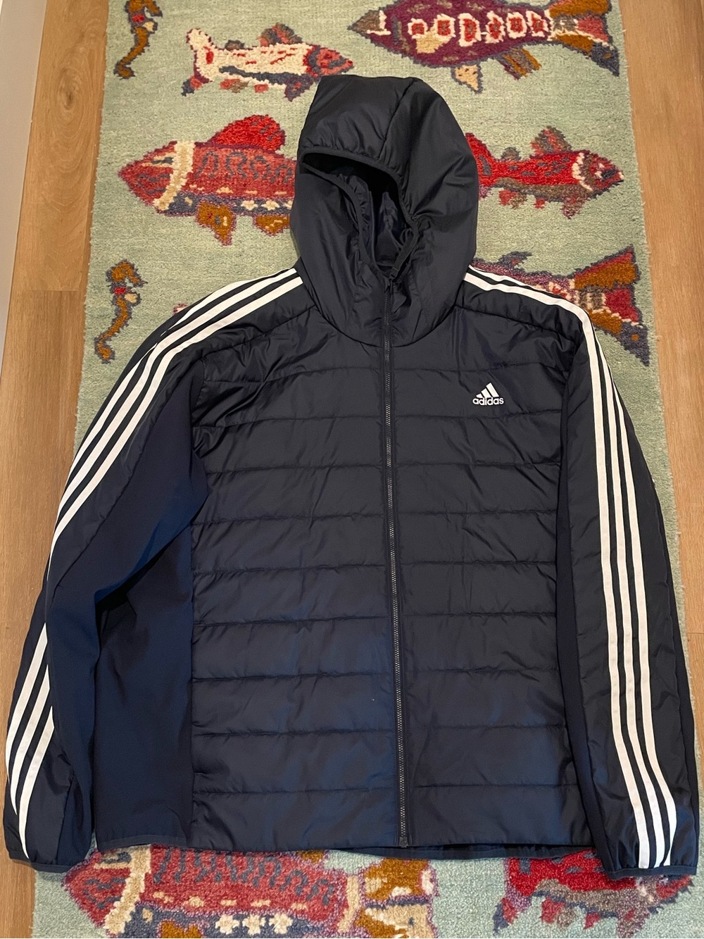 Adidas Essentials Men's Hooded Puffer Hoodie Athletic Jacket